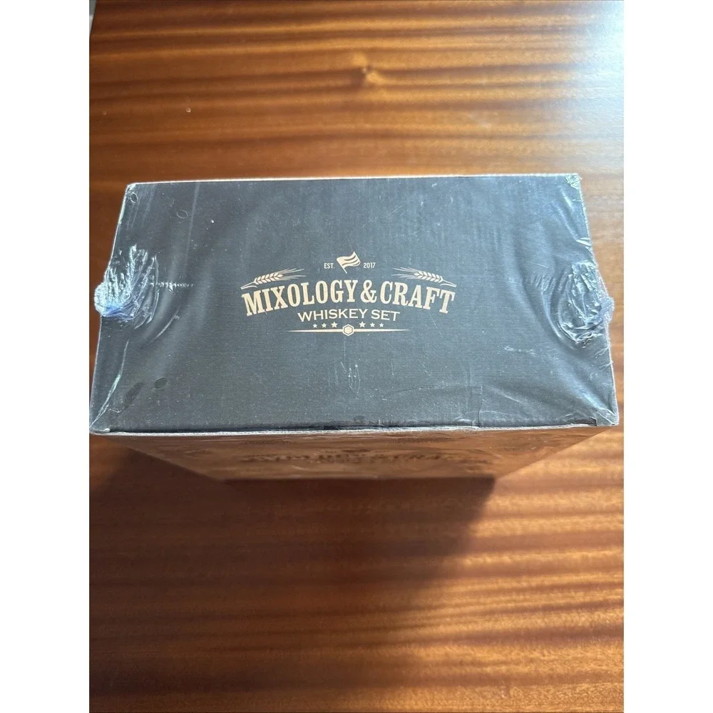 Mixology & Craft 13 Piece Whiskey Set Old Fashion Glasses New Sealed